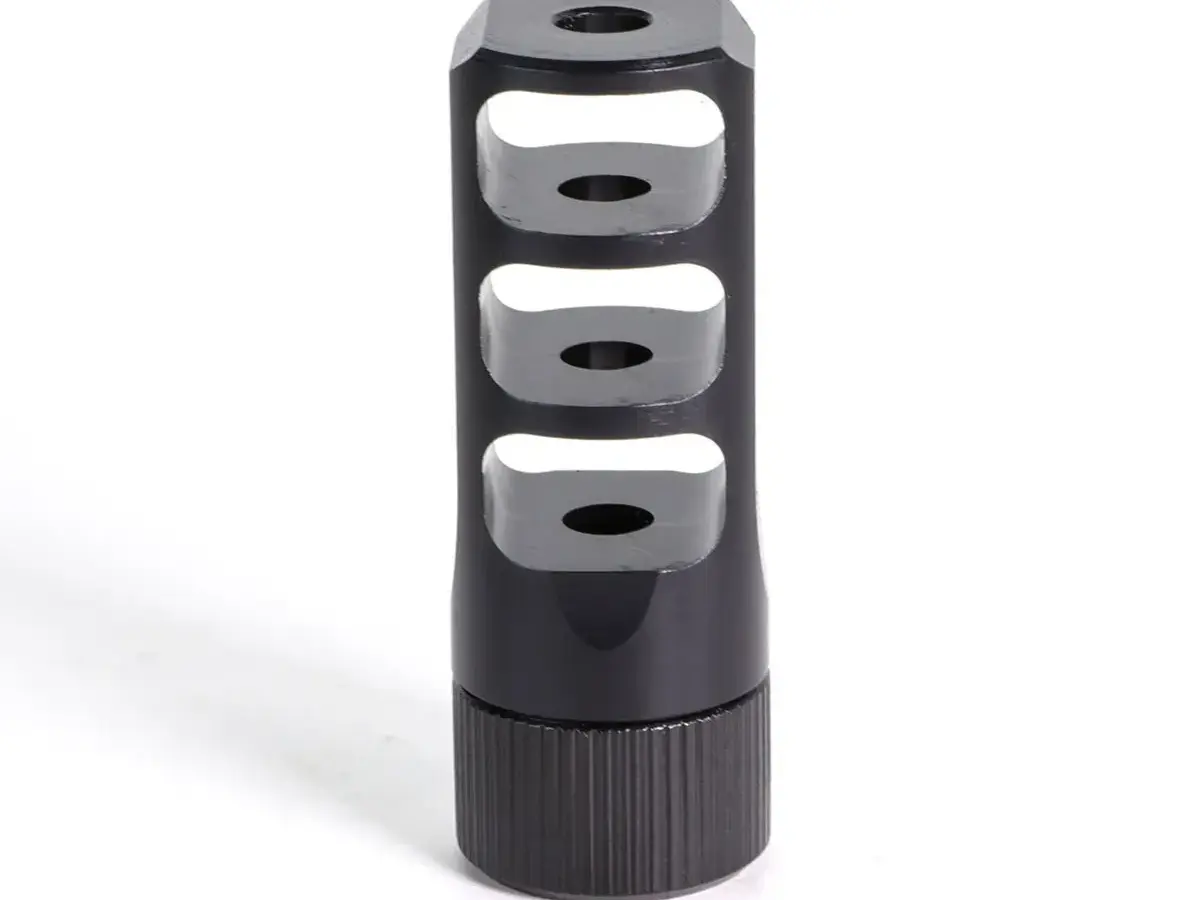 GUNNER 5.56NATO Muzzlok 3-Port Muzzle Brake 1/2"-28 Threads - photo 3