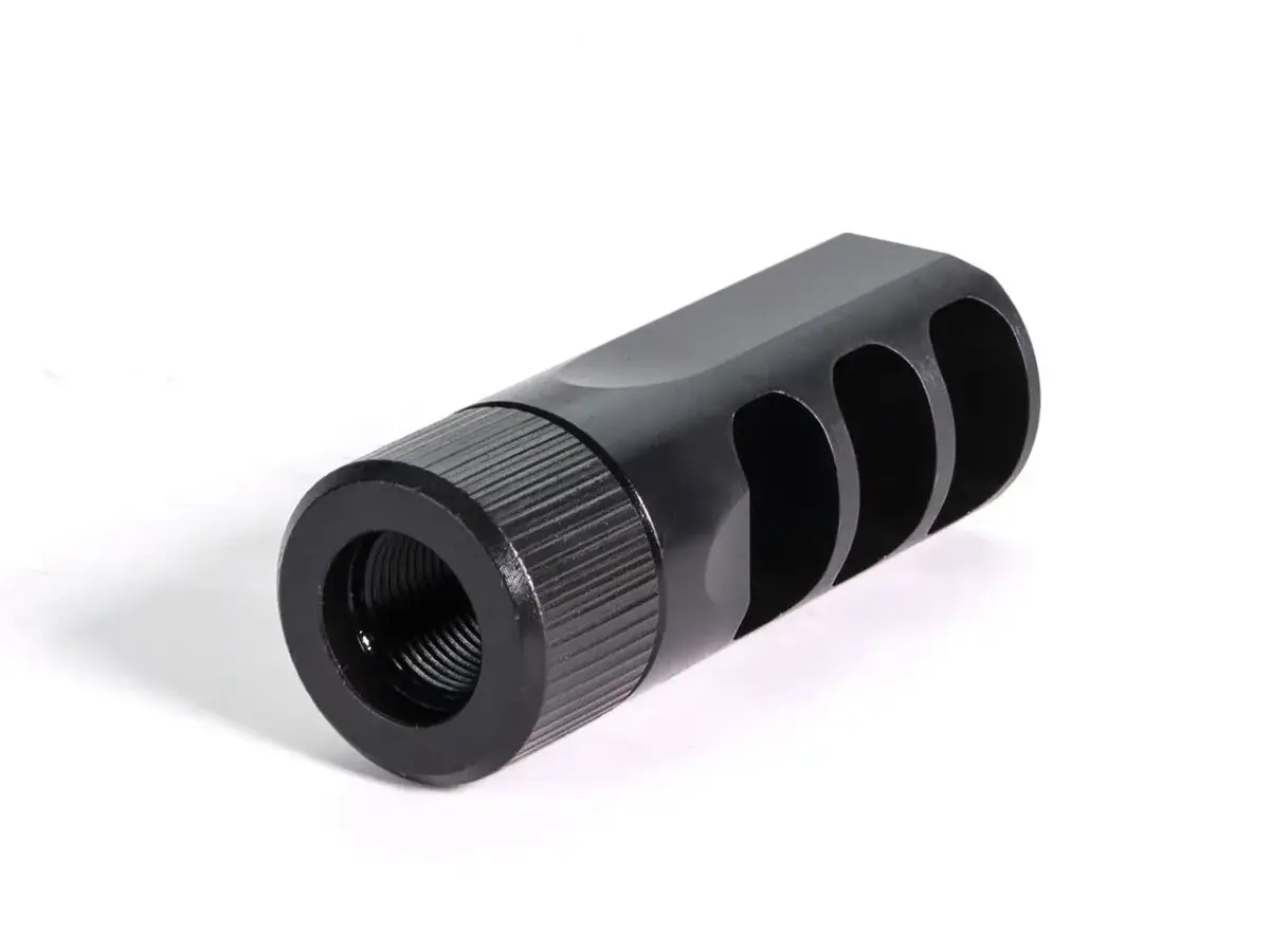 GUNNER 5.56NATO Muzzlok 3-Port Muzzle Brake 1/2"-28 Threads - photo 5