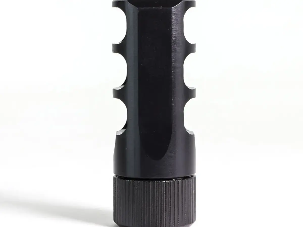 GUNNER 5.56NATO Muzzlok 3-Port Muzzle Brake 1/2"-28 Threads - photo 7