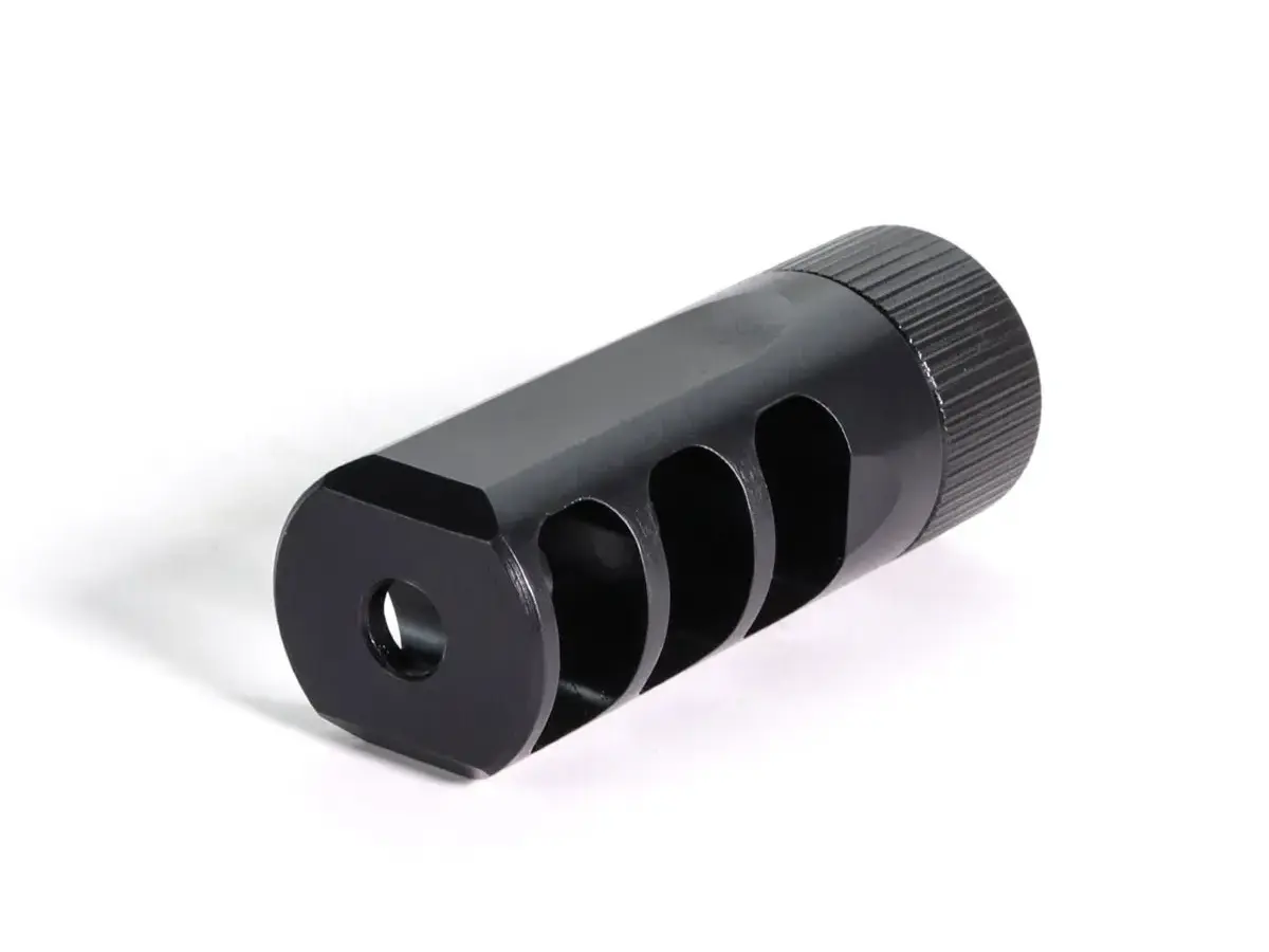GUNNER 5.56NATO Muzzlok 3-Port Muzzle Brake 1/2"-28 Threads - photo 8