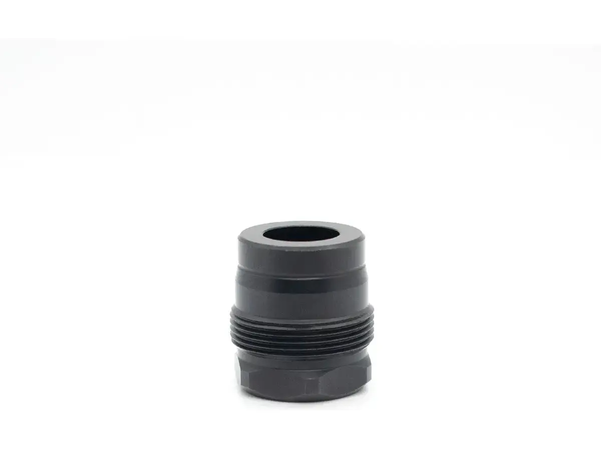 Mini Muzzle Brake 0.456 1/2x36 Thread Square Shoulder Black