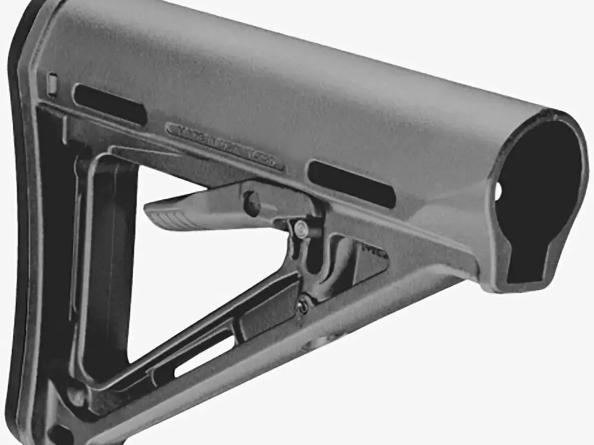MOE Collapsible Mil-Spec Carbine Stock for AR-15 Gray - photo 3