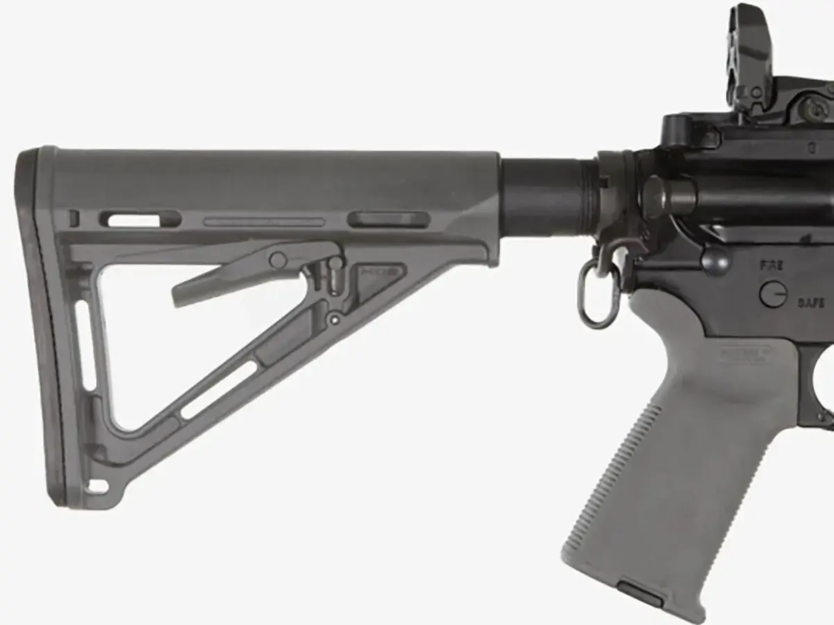 MOE Collapsible Mil-Spec Carbine Stock for AR-15 Gray - photo 5
