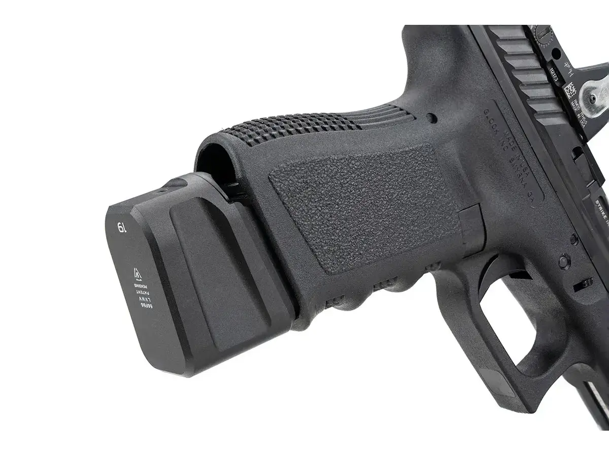 Aluminum Extended Mag Plate for GLOCK G19 (9mm) in Black - photo 3