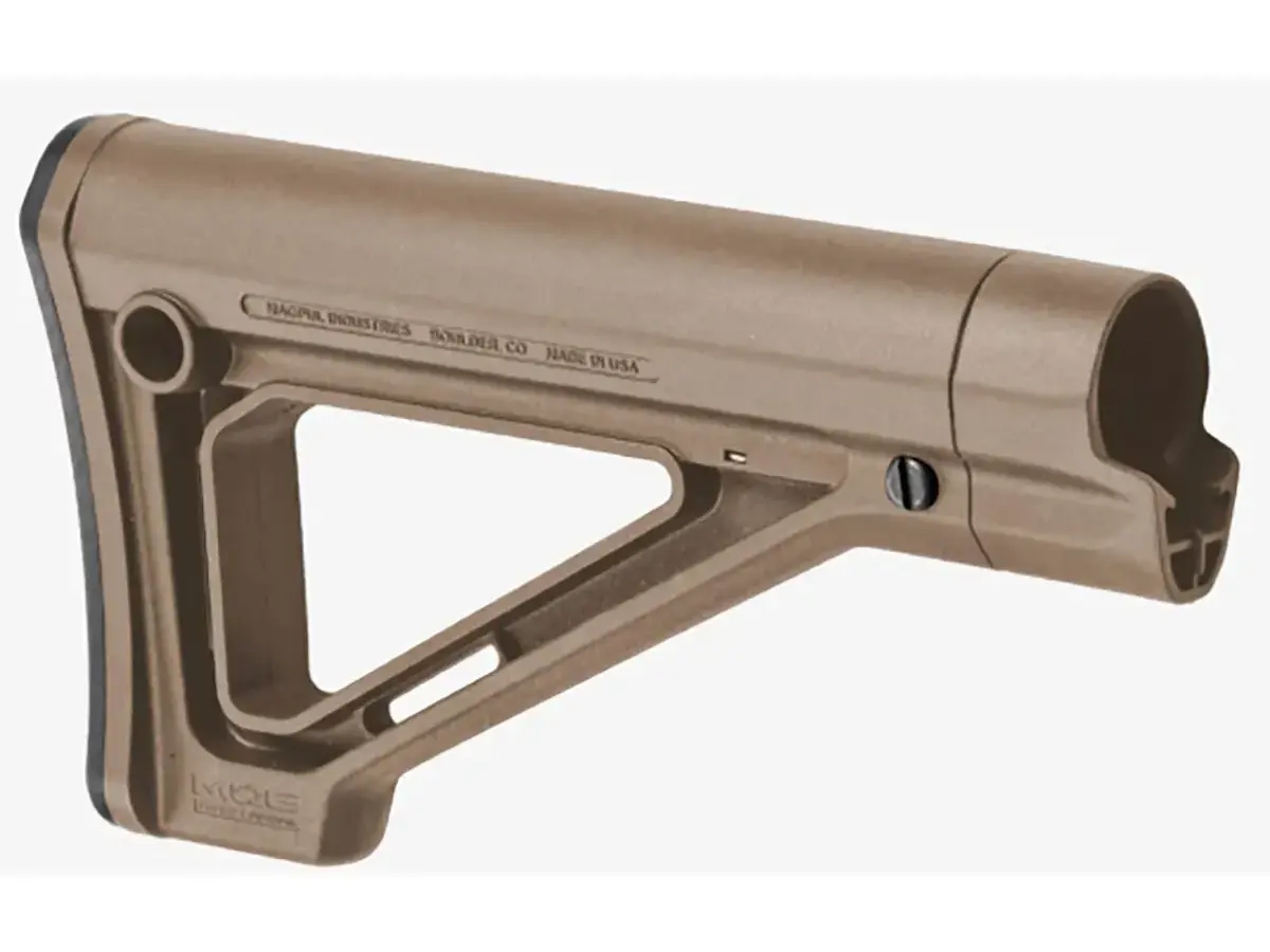 MOE Fixed Mil-Spec Carbine Stock for AR-15 FDE