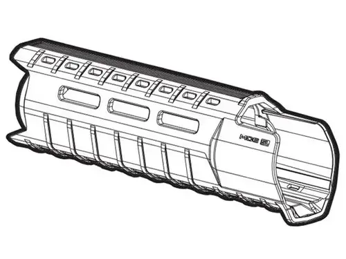 MOE-SL Carbine Length Handguard, Gray - photo 5