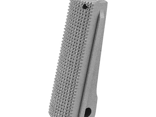 1911 Govt SS Checkered Steel Mainspring Housing - photo 3