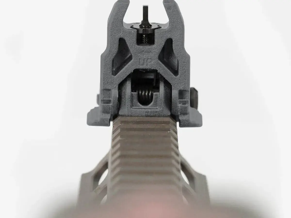 MBUS Front Sight Flip-Up Polymer for AR-15 Stealth Gray - photo 2