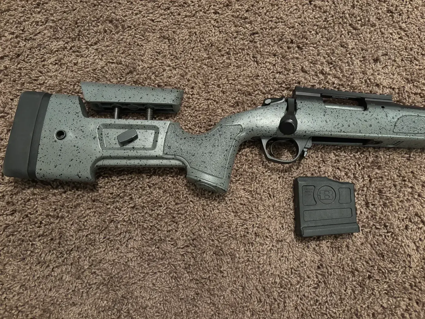 Bergara B14 HMR 6.5 Creedmoor 24 in Threaded Barrel in Grey Splatter - photo 3