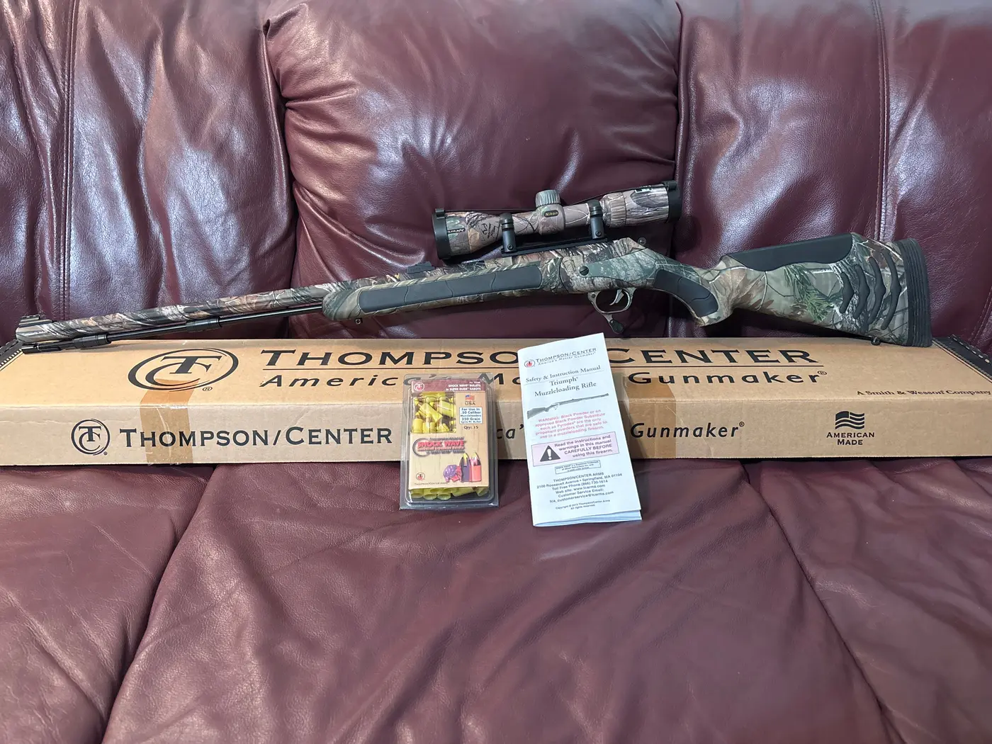 Thompson Center Triumph Bone Collector 50 Caliber Muzzleloader W/Nikon Scope - photo 6