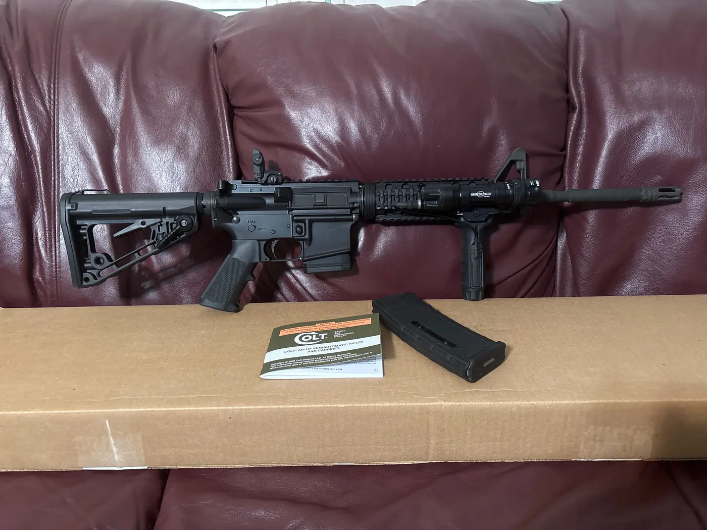 Colt M4 Carbine Semi-Automatic 16” Barrel 5.56mm Surefire Light w/Forearm Handle with Light Switch 