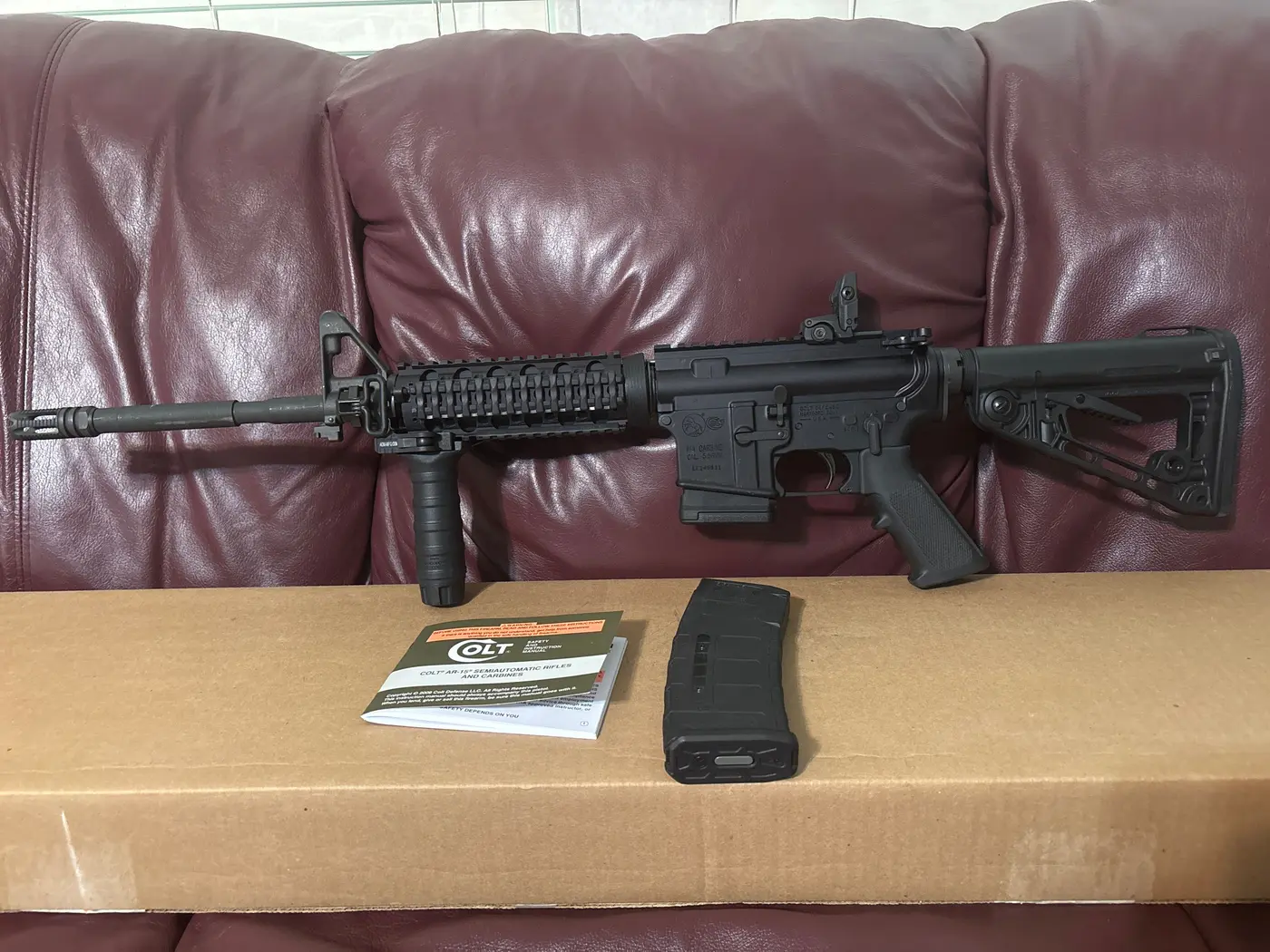 Colt M4 Carbine Semi-Automatic 16” Barrel 5.56mm Surefire Light w/Forearm Handle with Light Switch  - photo 7