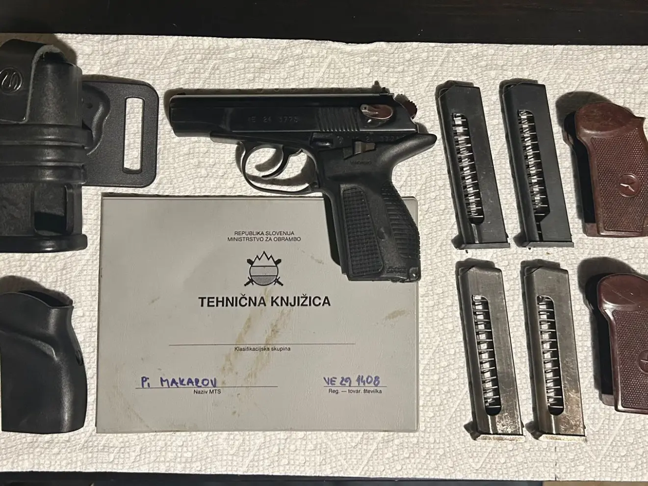 Arsenal Makarov Pistol 9x18 plus extras