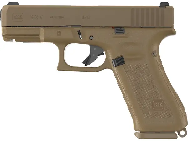 Glock G19X V 9mm, 4.02" Barrel, FDE
