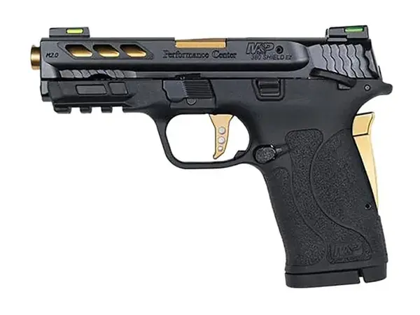 Smith & Wesson PC M&P380 Shield EZ M2.0 380 ACP, 3.8" Barrel, Gold/Black