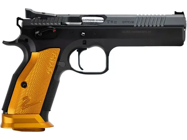 CZ TS 2 Orange 40 S&W, 5.2" Barrel, Orange/Black