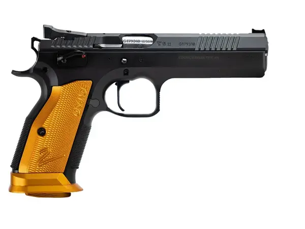 CZ TS 2 Orange 9mm Luger 5.2" Barrel, Black/Orange
