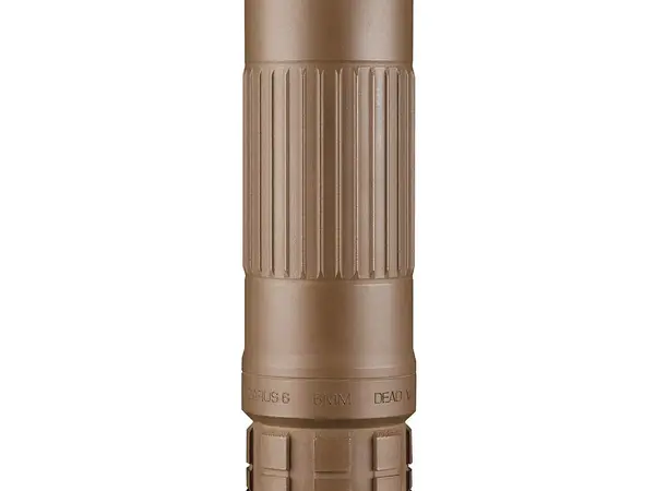 Lazarus 6 Xeno 6mm/5.56 QD Rifle Suppressor FDE