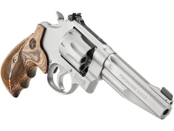 Smith & Wesson PC Model 627 N-Frame .357 Magnum 5" Barrel, Stainless/Wood
