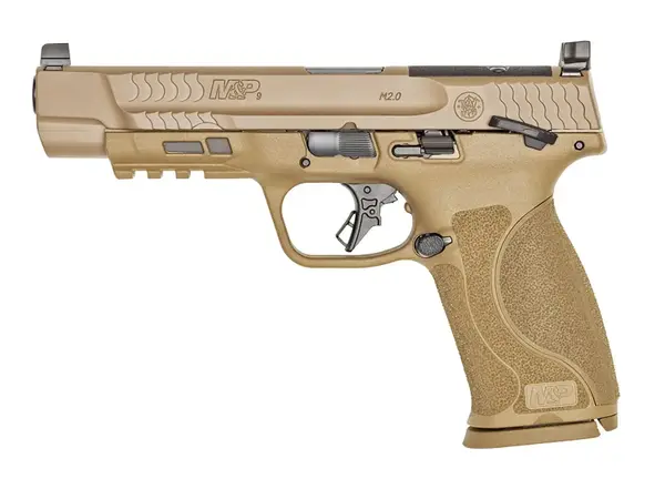 Smith & Wesson M&P 9 M2.0 OR 9mm, 5" Barrel, Thumb Safety, FDE