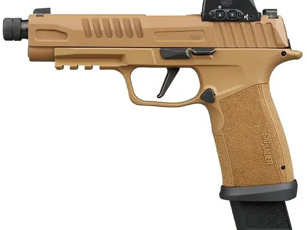 SIG Sauer P365 Fuse TACOPS 9mm, 5.1" Threaded Barrel, Coyote, ROMEO-X