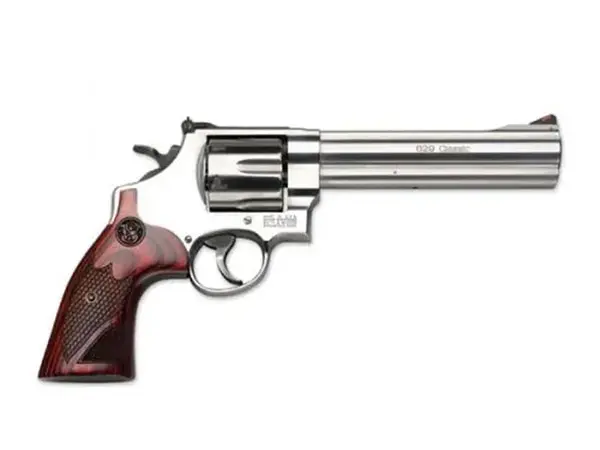 Smith & Wesson Model 629 Deluxe N-Frame 44 Magnum 6.5" Barrel, Stainless/Wood