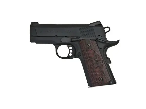 Colt's Manufacturing Company Defender 45 ACP 3" BBL Black/Black w/Cherry Grip