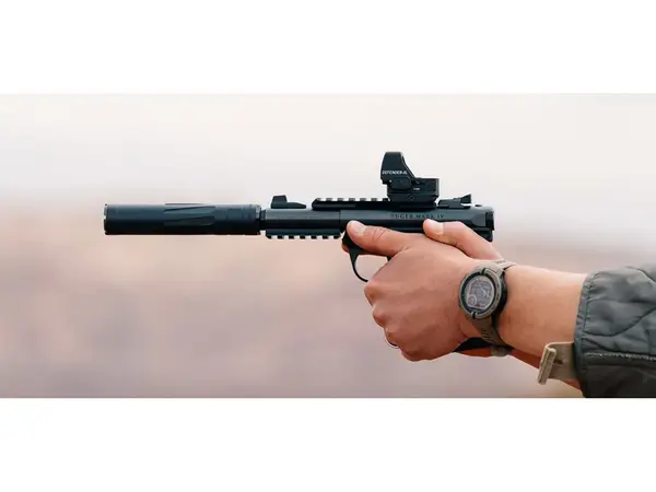 RXD22TI 22LR/5.7 Silencer w/RXD674 1/2"-28 Muzzle Brake BLK