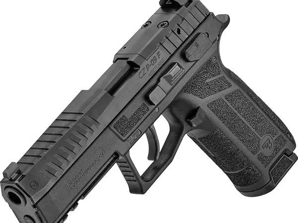 CZ P-09 F Nocturne 9mm, 4.53" Barrel, Black
