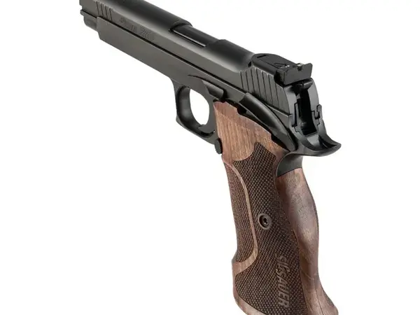 SIG Sauer P210 Target 9mm, 5" Barrel, SAO, Walnut