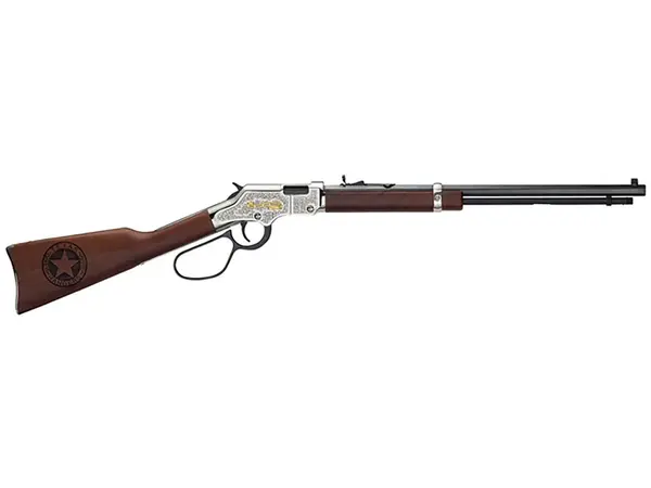 Henry Repeating Arms Texas Rangers Tribute Edition .22 Long Rifle, 20" Barrel, Nickel