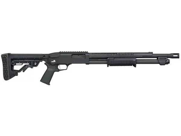 Mossberg 590R 12 Gauge 18.5" Barrel, Picatinny Rail, Black