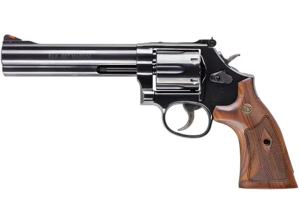 Smith & Wesson Model 586 L-Frame 357 Magnum, 6" Barrel, Blued/Walnut