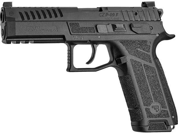 CZ P-09 F Nocturne 9mm, 4.53" Barrel, Black