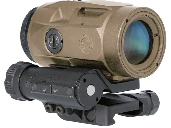 Juliet3 3x22mm Micro Magnifier Push Button Mnt w/Spacers FDE