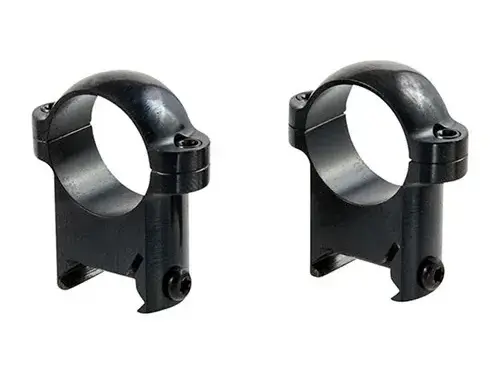 Zee Rings 1" High Steel Rings Gloss Black