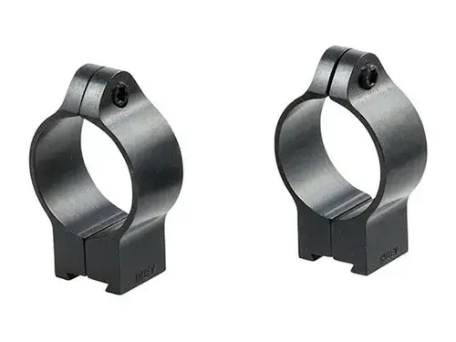 1" Low (0.35") 11mm CZ Rings, Black