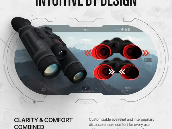 Binox 6 Dual Multispectral 256x192 Thermal Binocular w/Laser
