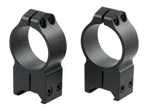 30mm Extra High (1.240") Fixed Rings, Black