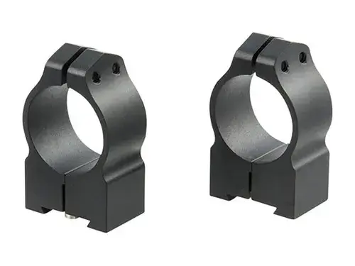 1" Medium Matte Black Tikka Rings