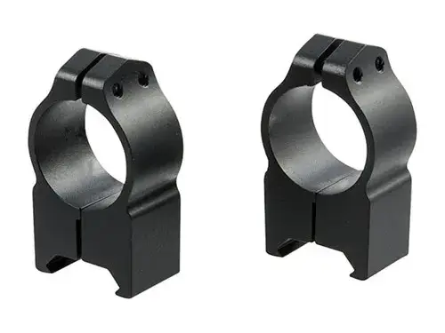 1" High (1.025") Fixed Rings, Black