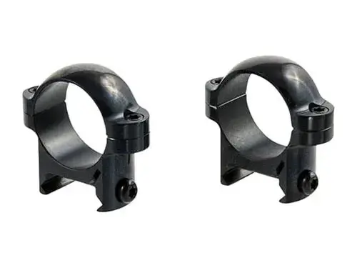 Zee Rings 1" Low Steel Rings Gloss Black