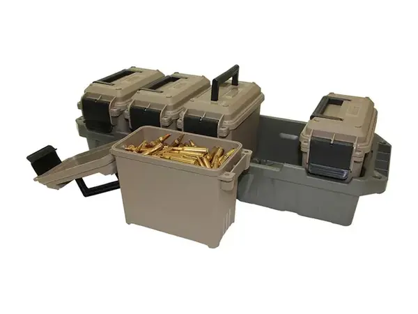 Ammo Crate 5-Can Multi-Cal Mini Polymer Dark Earth/Army Grn