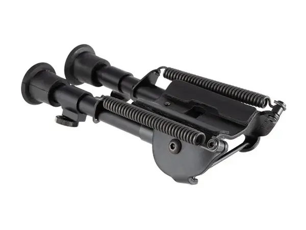Solid Base Self Leveling Bipod 6-9" Black