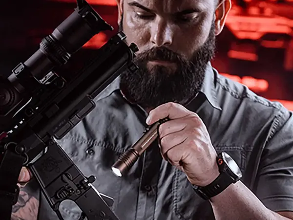 ProTac 2AA-X USB Rechargeable Tactical Flashlight Coyote