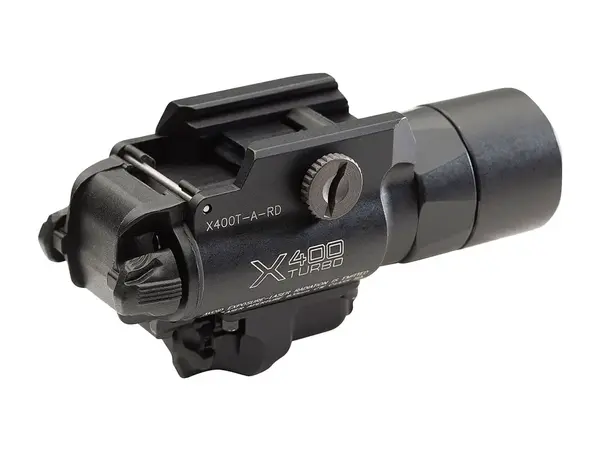 X400T Turbo High Candela Handgun Light + Red Laser Black