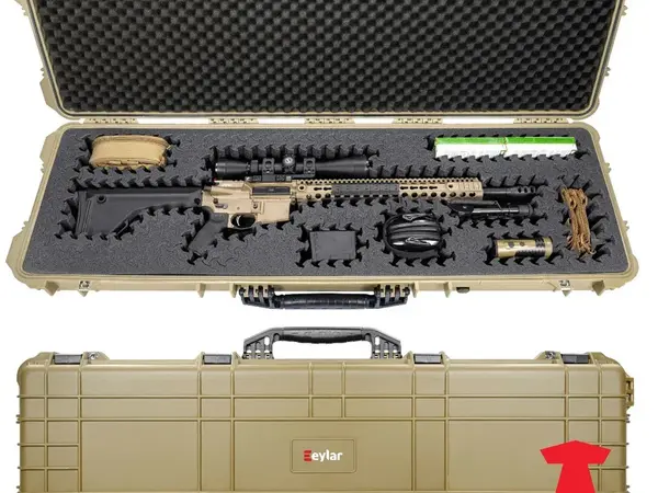 48" Hard Rifle Case w/Ragar Foam Insert Tan
