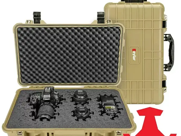 22" Carry-On Roller Hard Case w/Ragar Foam Inserts Tan