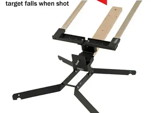 8" Steel Handgun Training Target with Heavy Base & Holder