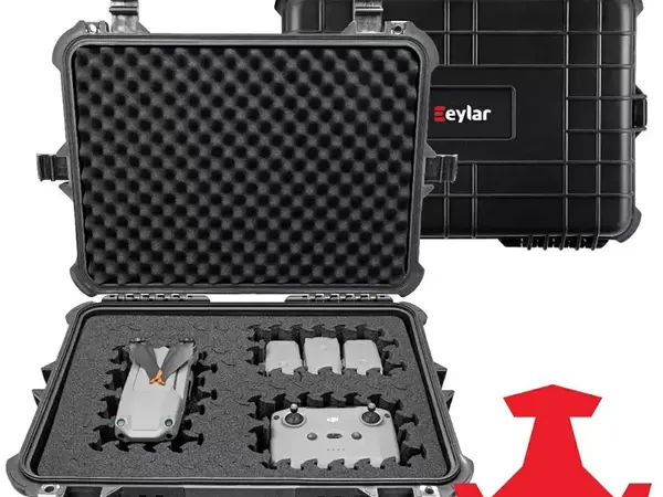 20" Large Hard Gear Case w/Ragar Foam Inserts Black